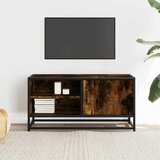 vidaXL TV omarica sonoma hrast 80x34,5x40 cm inženirski les in kovina | Shoptok.si