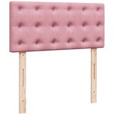  Box spring krevet s madracem ružičasti 90x200 cm baršunasti | shoptok.hr