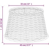  Sjenilo za svjetiljku smeđe Ø 45 x 28 cm od pruća | Eponuda.com