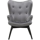 Livetastic FOTELJ, siva, črna tekstil | Shoptok.si