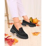 Resti Black women's openwork moccasins Lace Glide | shoptok.hr