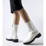 Gemre White insulated classic ankle boots Monsanpolo | ePonuda.com