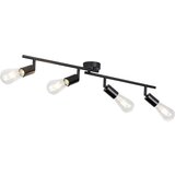 Modern Living reflektor molly, črna, 4 x 24 w | Shoptok.si