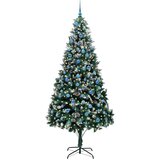 vidaXL Umjetno božićno drvce Zelena 240 cm PVC i Čelik i Plastika | shoptok.hr