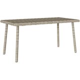  Vrtni stolić za kavu pravokutni svijetlo sivi 80x40x37 cm | Eponuda.com