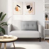  Jastuk za leđa Oblačnosiva 80 x 19 x 50 cm tkanina | shoptok.hr