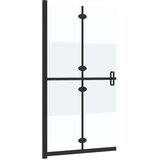  Sklopiva pregrada za tuš napola matirano ESG staklo 80 x 190 cm | shoptok.hr