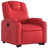  Električni naslonjač na podizanje umjetna koža crveni | shoptok.hr