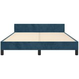  Okvir za krevet bez madraca tamnoplavi 140x190 cm baršunasti | shoptok.hr
