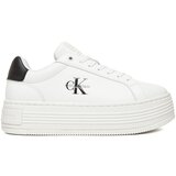 Calvin Klein Jeans Superge Bold Flatf Low Lace Lth YW0YW01878 Bela | Shoptok.si