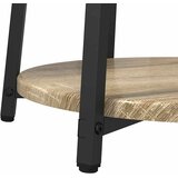  Set pomoćnih stolića s policom 2 pcs Sonoma hrast i crna | shoptok.hr