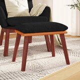  Tabure crni 45x29,5x35 cm od tkanine i umjetne kože | shoptok.hr
