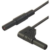 SKS Hirschmann 4 mm safety test lead\, plugs straight/angled\, 2\,5 mm²\, 25 cm, (20423276) | Shoptok.si