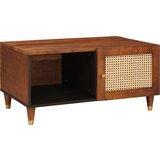 vidaXL Klubske mizice Rjava 80 x 50 x 40 cm Bambus in trdna mango les | Shoptok.si