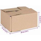  Preklopna kutija 50 pcs Prirodna 20 x 15 x 10 cm Karton | shoptok.hr