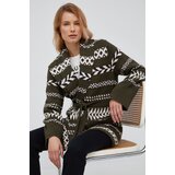 Polo Ralph Lauren Vuneni kardigan za žene, boja: zelena, topli | shoptok.hr