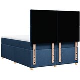  Krevet s oprugama i madracem plavi 160x200 cm od tkanine | shoptok.hr