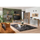 Mömax Viseča Vitrina Auris, Siva, Barva Hrasta | Shoptok.si
