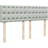  Krevet s oprugama i madracem svjetlosivi 160x200 cm baršunasti | shoptok.hr