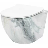 REA Bath REA carlos slim rimless granite shiny zidna wc školjka