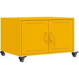 Maison Chic Klubska mizica - kavna mizica - Nizka mizica gorčično rumena 68x50x43,5 cm jeklo, (21754890) Cene
