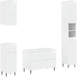 Set kupaonskih ormara od 4 dijela ZWOLLE Bijela visokog sjaja | shoptok.hr