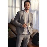 Avva Men's Gray Crew Neck Pocket Detailed Cotton Loose Comfort Fit Relaxed Cut Knitwear Sweater Cijene