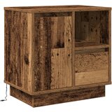 vidaXL noćni ormarići s LED svjetlima 2 kom Staro drvo 50x34 5x50 cm | shoptok.hr