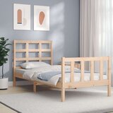 Okvir za krevet s uzglavljem 100x200 cm od masivnog drva Cijene
