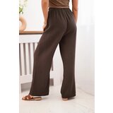 Kesi Włoski Muslin pants with a wide leg brown | shoptok.hr