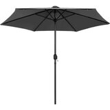  Suncobran s LED svjetlima i aluminijskom šipkom 270 cm antracit | shoptok.hr