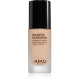 KIKO Milano Unlimited Foundation dugotrajni tekući puder s mat efektom nijansa 02 Gold 30 ml Cijene