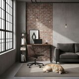 ModernHome TH-SD-7-16 – Radni stol za računalo s 3 police, 120 × 60 cm, loft dizajn, orah/crna | shoptok.hr