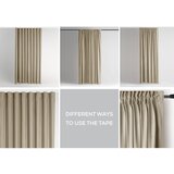 Restilo Rjava/bež žametna zavesa za delno zatemnitev 140x270 cm Pleat – | Shoptok.si