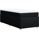  Box spring krevet s madracem crni 90x190 cm od tkanine Slike