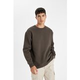 Defacto oversize fit crew neck thick basic sweatshirt Cene