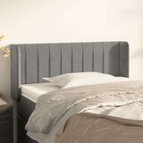  Vzglavje z ušesi svetlo sivo 83x16x78/88 cm žamet, (20737734) | Shoptok.si