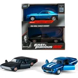 Hitri in drzni: 1969 Chevrolet Camaro in 1968 Dodge Charger Widebody 2-delni paket 1/32 merilo -