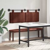  Viseće uzglavlje kreveta Sjajno smeđa Antikni PU 130 x 55 x 5 cm | shoptok.hr