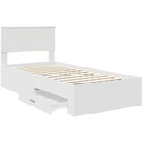  Okvir za krevet Bijelo 90 x 190 cm Konstruirano drvo | shoptok.hr