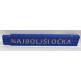 HEKA Zložljiv meter Heka (napis: Najboljši očka, modre barve, 2 m) | Shoptok.si