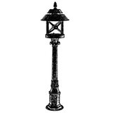 Opviq Vanjska lampa BSU-68199-BKR-B, 100 cm, Podna, IP65, E27, 60W, Smeđa | Eponuda.ba