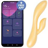  Desirel Desire Dew - pameten vibrator z ročico za draženje klitorisa (rumena) | Shoptok.si