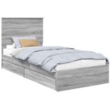  Okvir za krevet Siva Sonoma 75 x 190 cm Konstruirano drvo | shoptok.hr