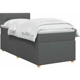  Boxspring krevet s madracem Tamnosiva 80 x 200 cm Tkanina | shoptok.hr