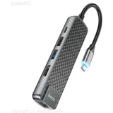 Konverter USB HUB type C to USB 3.0 USB 2.0 HDMI RJ45 PD HB23