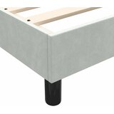 Box Spring krevet s madracem svijetlo sivi 90x220 cm baršun | shoptok.hr