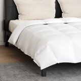 vidaXL Odeja z blazino 3 pcs Bela 240 x 200 cm Puh | Shoptok.si