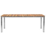 Venture Home Zenia pravokutni vrtni blagovaonski stol 200 × 100 cm, prirodna boja drva | shoptok.hr