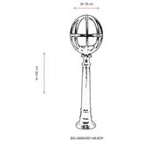Opviq Vanjska lampa BSU-68080-BSY-M6-BOP, 100 cm, Podna, IP65, E27, 60W, Crna | Eponuda.ba